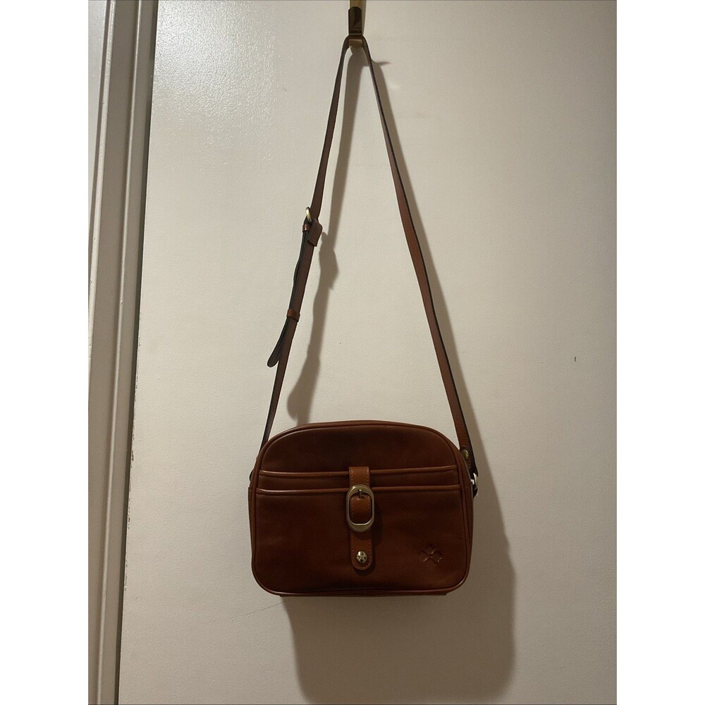 Patricia Nash Satchel Crossbody Handbag Cognac Brown